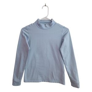 Nike Blue Fit Dry Long Sleeve Turtleneck Athletic Shirt, Size S